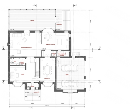 Visualization gallery - The project of a huge chic mansion