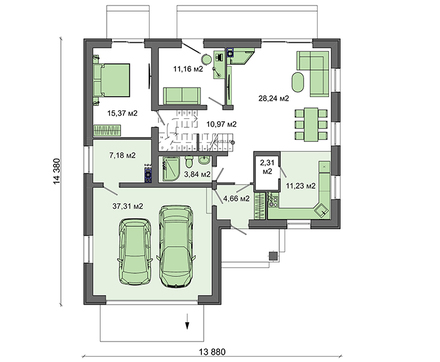 Visualization gallery - Beautiful residential mansion with a spacious terrace