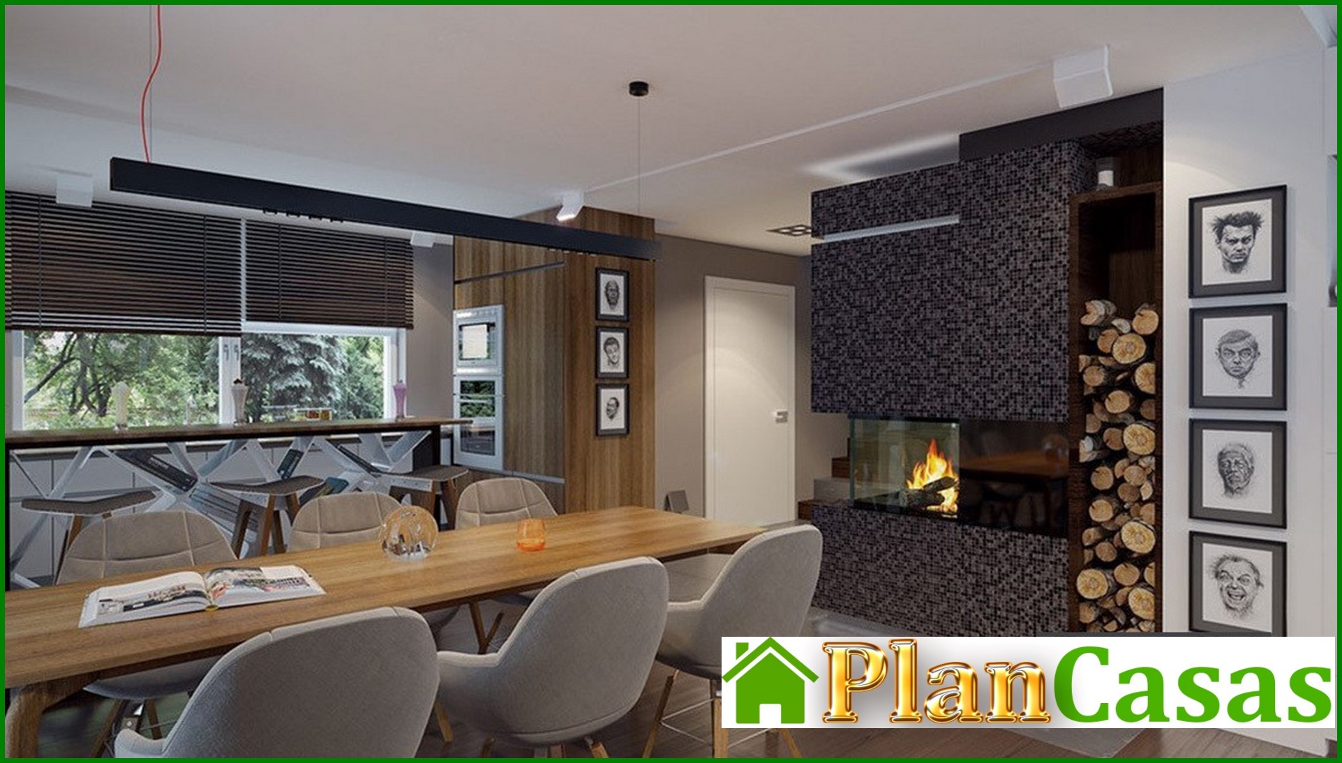 Visualization gallery - Modern stylish two-story house