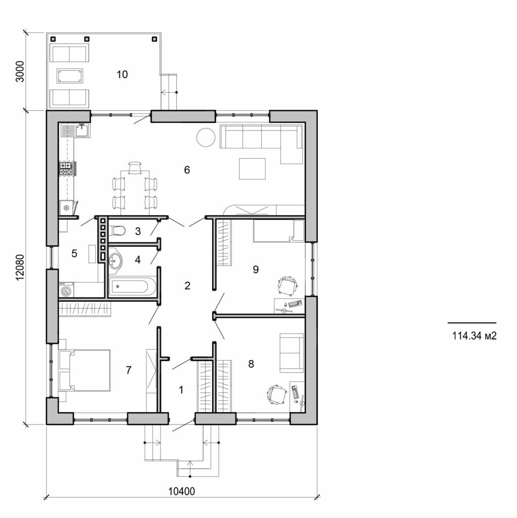 Visualization gallery - One storey house