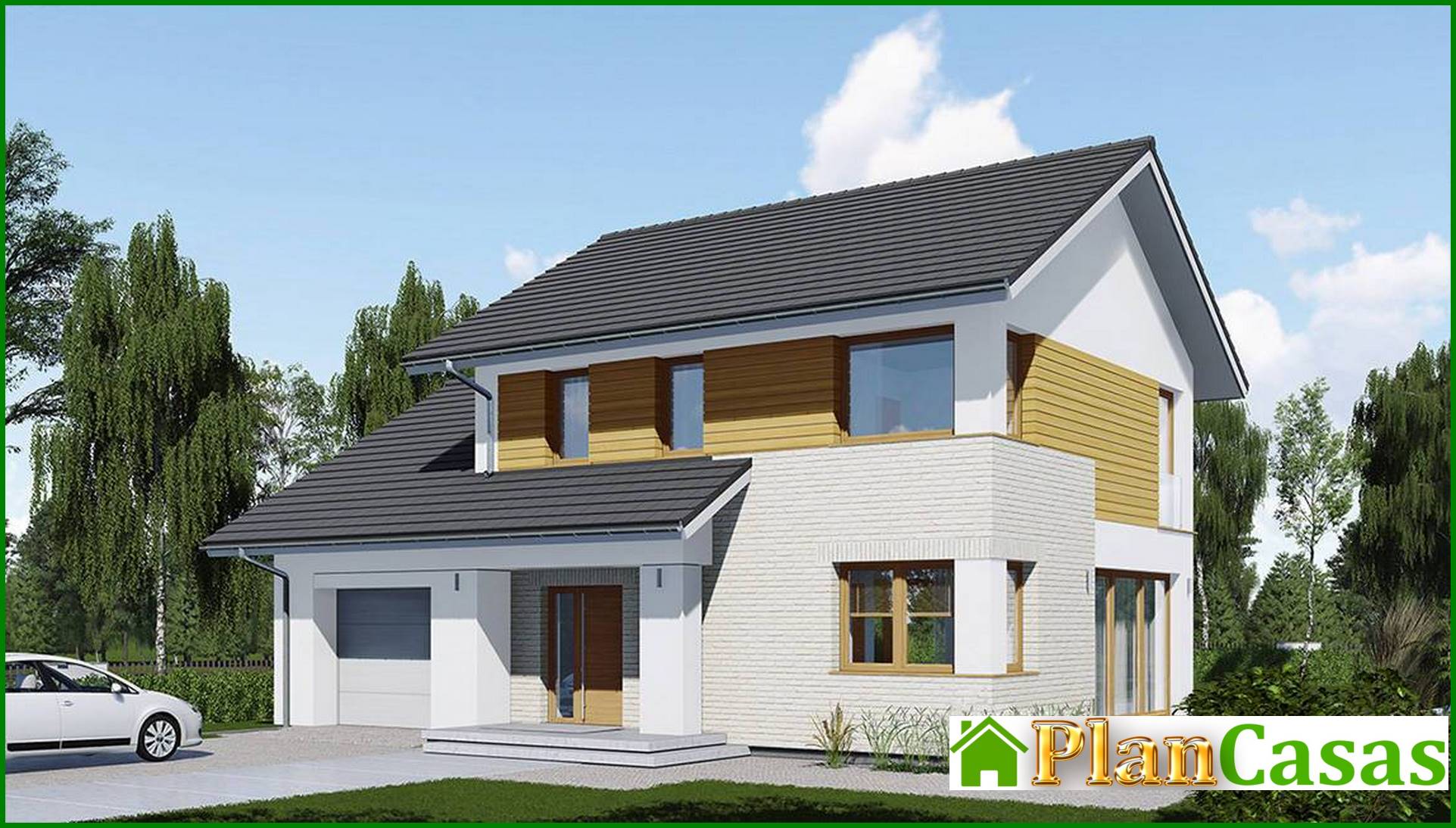 Visualization gallery - Attractive mansion with attic and garage