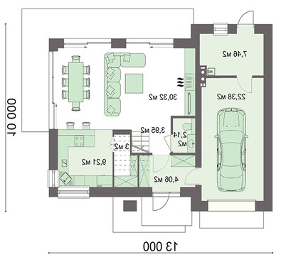 Visualization gallery - Attractive mansion with attic and garage