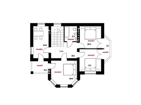 Visualization gallery - Beautiful bright rural two-story mansion