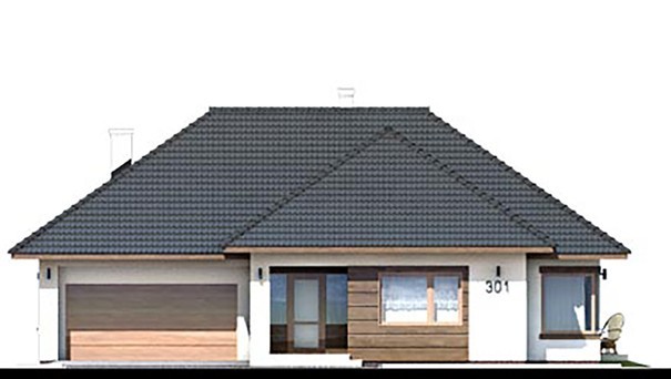 Visualization gallery - One-story residential building, divided into day and night zones