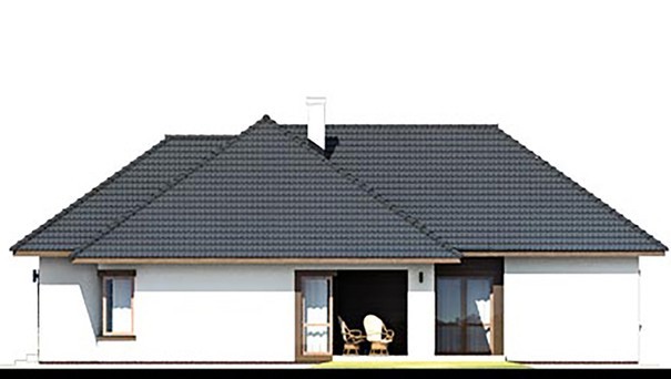 Visualization gallery - One-story residential building, divided into day and night zones