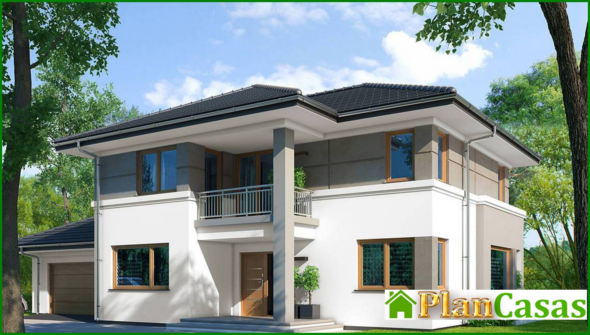 Visualization gallery - Modern two-story house in a classic style