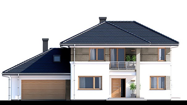 Visualization gallery - Modern two-story house in a classic style