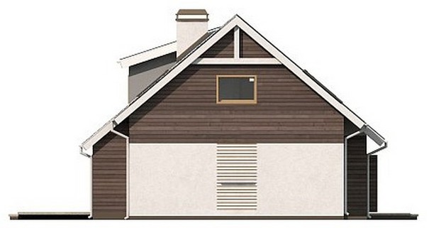 Visualization gallery - The project of a large house with an attic, a garage for two cars