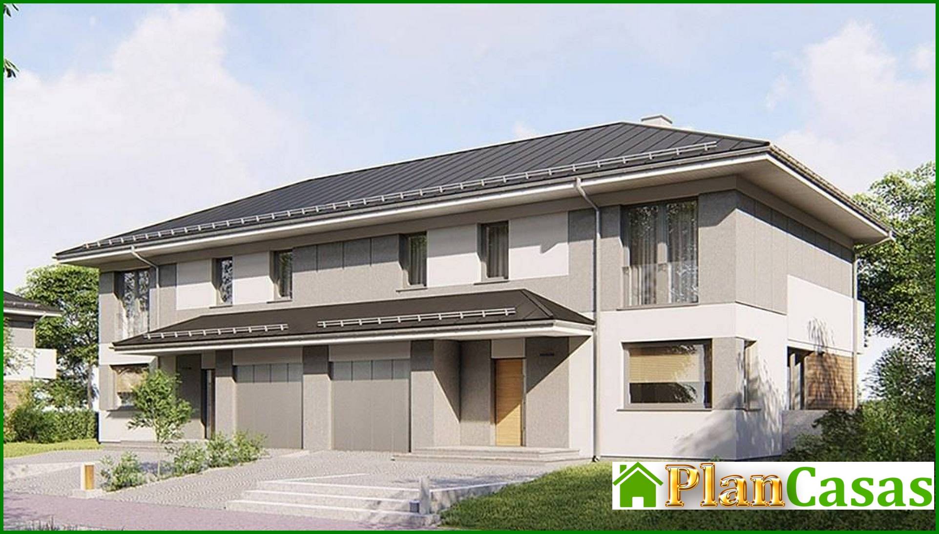 Visualization gallery - The project of a two-story townhouse