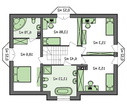 Visualization gallery - The project of a stylish elegant mansion with a living area of ​​180m2