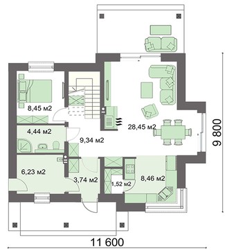 Visualization gallery - Five bedroom modern home