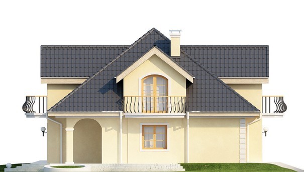 Visualization gallery - Project of a classic house with an attic