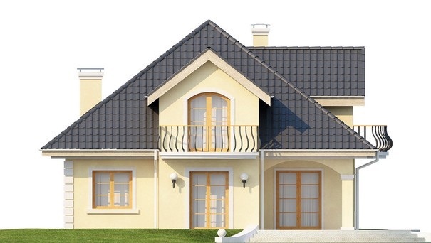 Visualization gallery - Project of a classic house with an attic