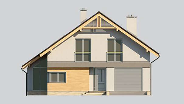 Visualization gallery - The project of a two-story cottage with a second light