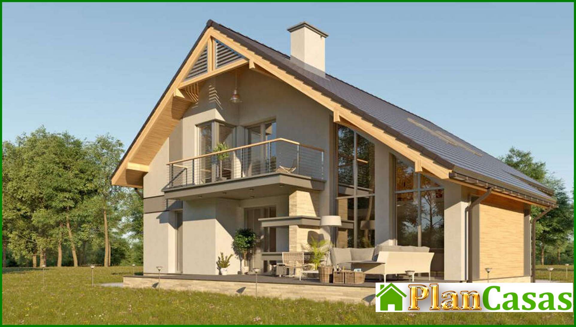 Visualization gallery - The project of a two-story cottage with a second light