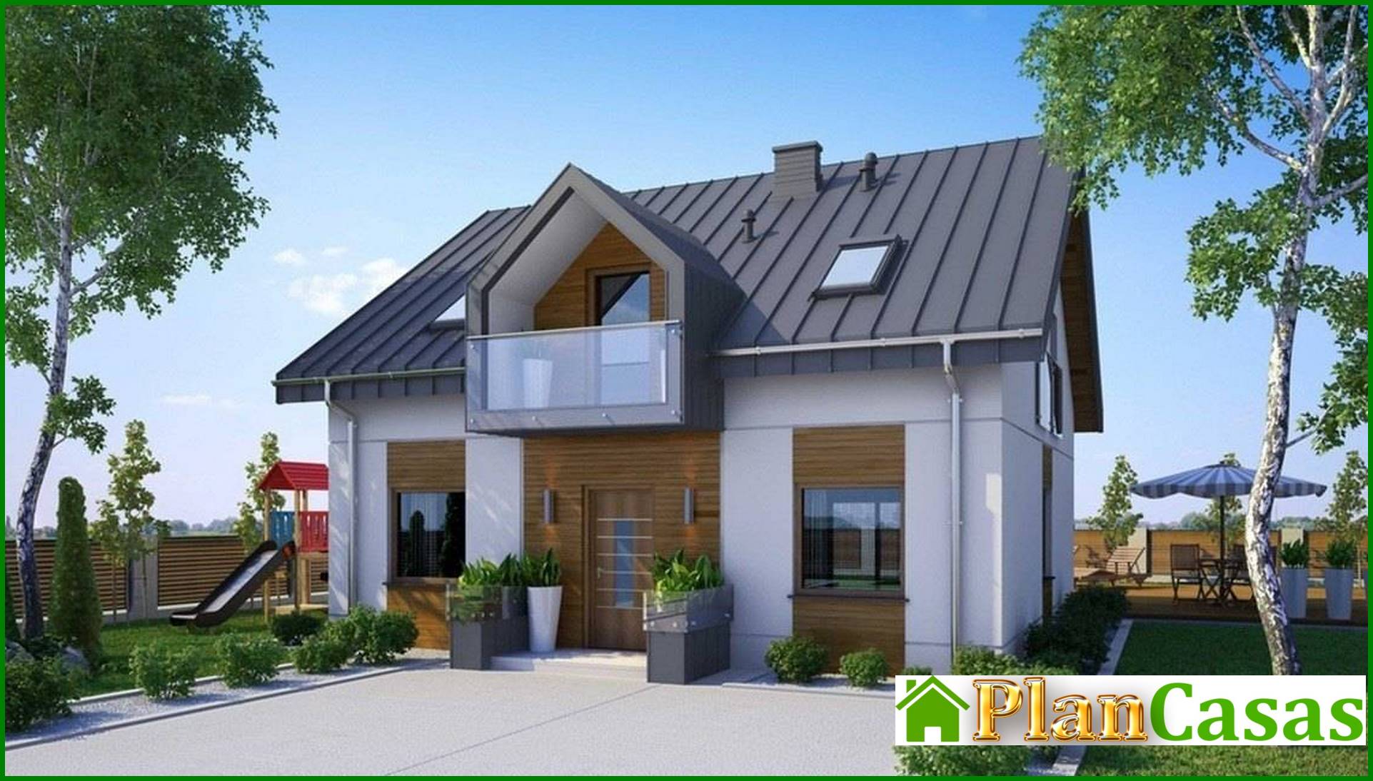 Visualization gallery - Modern apartment building with an office on the ground floor