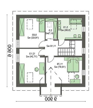 Visualization gallery - Modern apartment building with an office on the ground floor