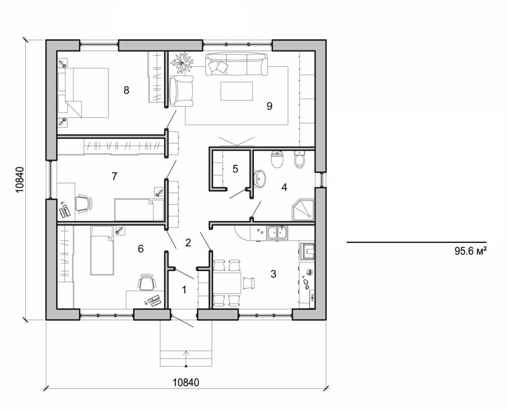 Visualization gallery - One storey small house