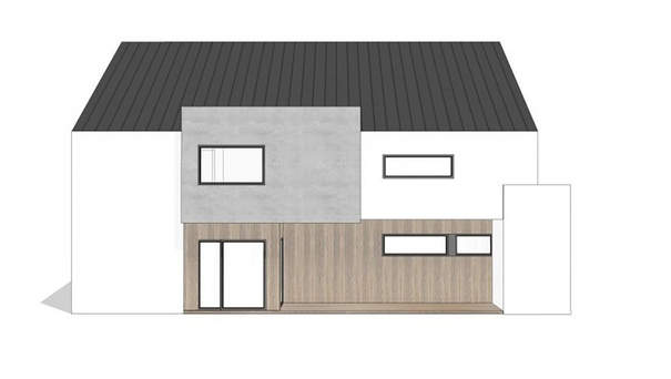 Visualization gallery - Barnhouse style cottage project with a spacious garage