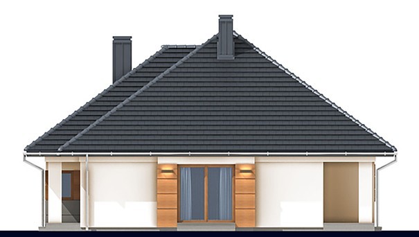 Visualization gallery - Modern residential cottage with an attic