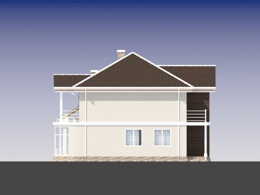 Visualization gallery - Stylish unusual two-story mansion