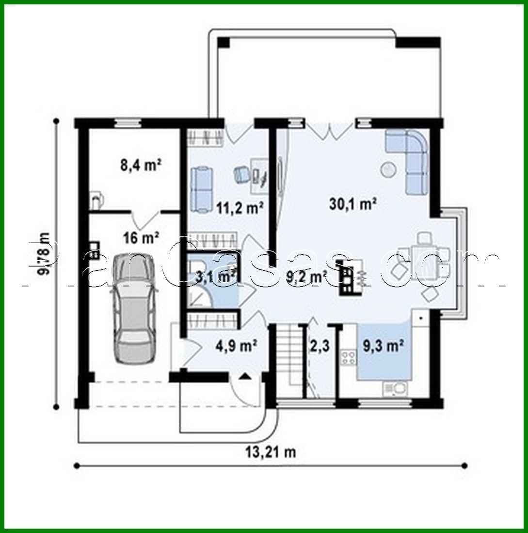 Visualization gallery - The project of a comfortable house with a garage