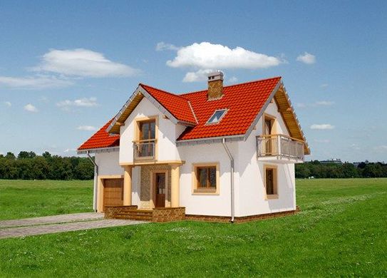 Visualization gallery - Lovely house with balconies