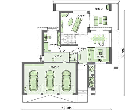 Visualization gallery - Design of a modern stylish house