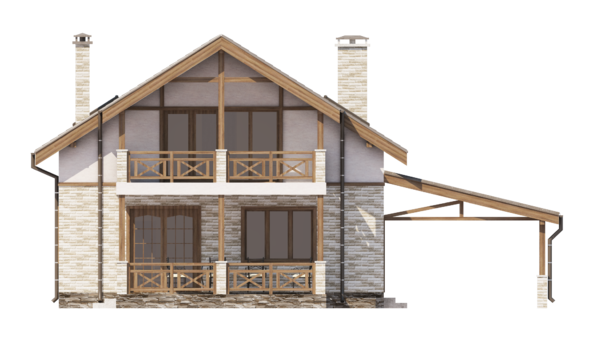 Visualization gallery - Compact house 8 * 9 of the European style