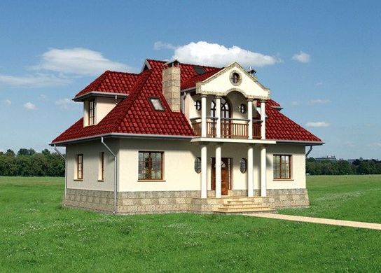 Visualization gallery - Pompous residential building on two floors