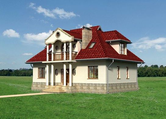 Visualization gallery - Pompous residential building on two floors