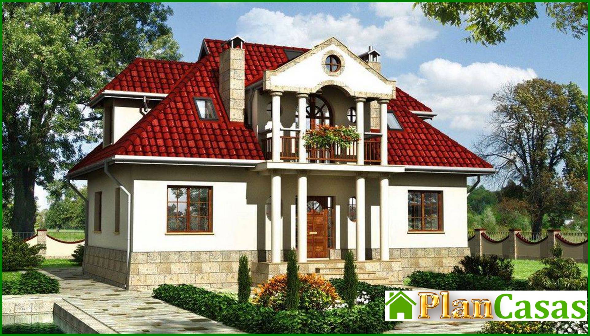 Visualization gallery - Pompous residential building on two floors