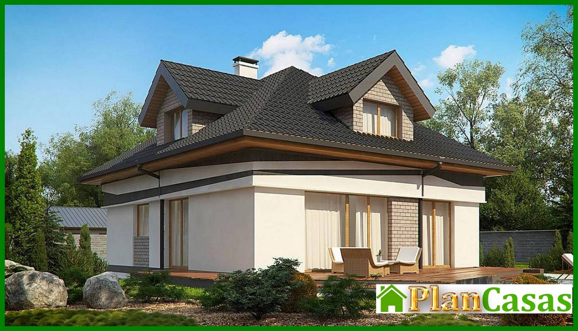 Visualization gallery - Comfortable European-style attic house