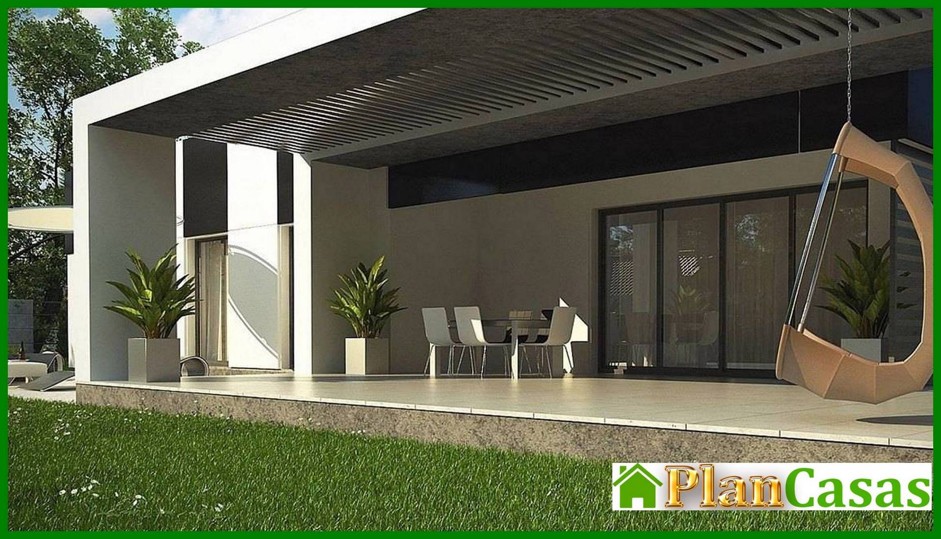 Visualization gallery - One-story project for a narrow site