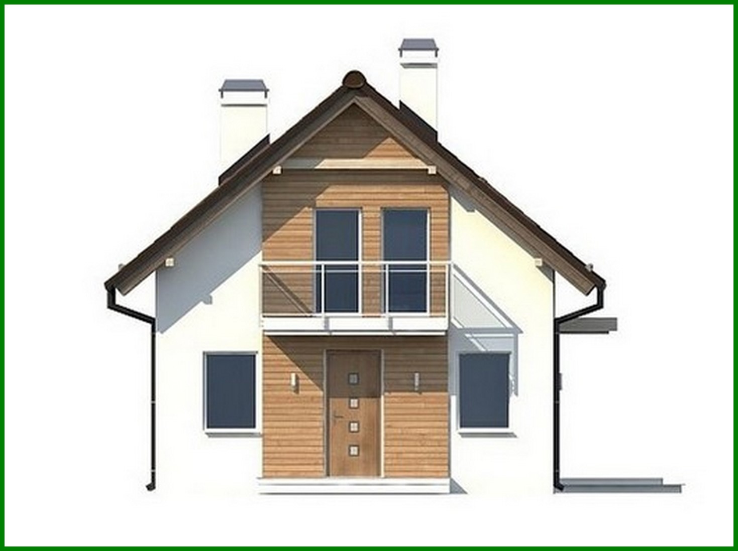 Visualization gallery - The project of a small country house with an attic