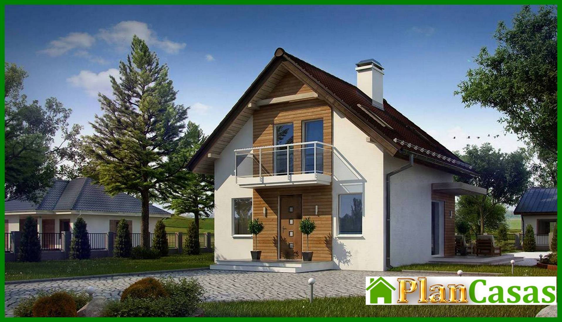 Visualization gallery - The project of a small country house with an attic