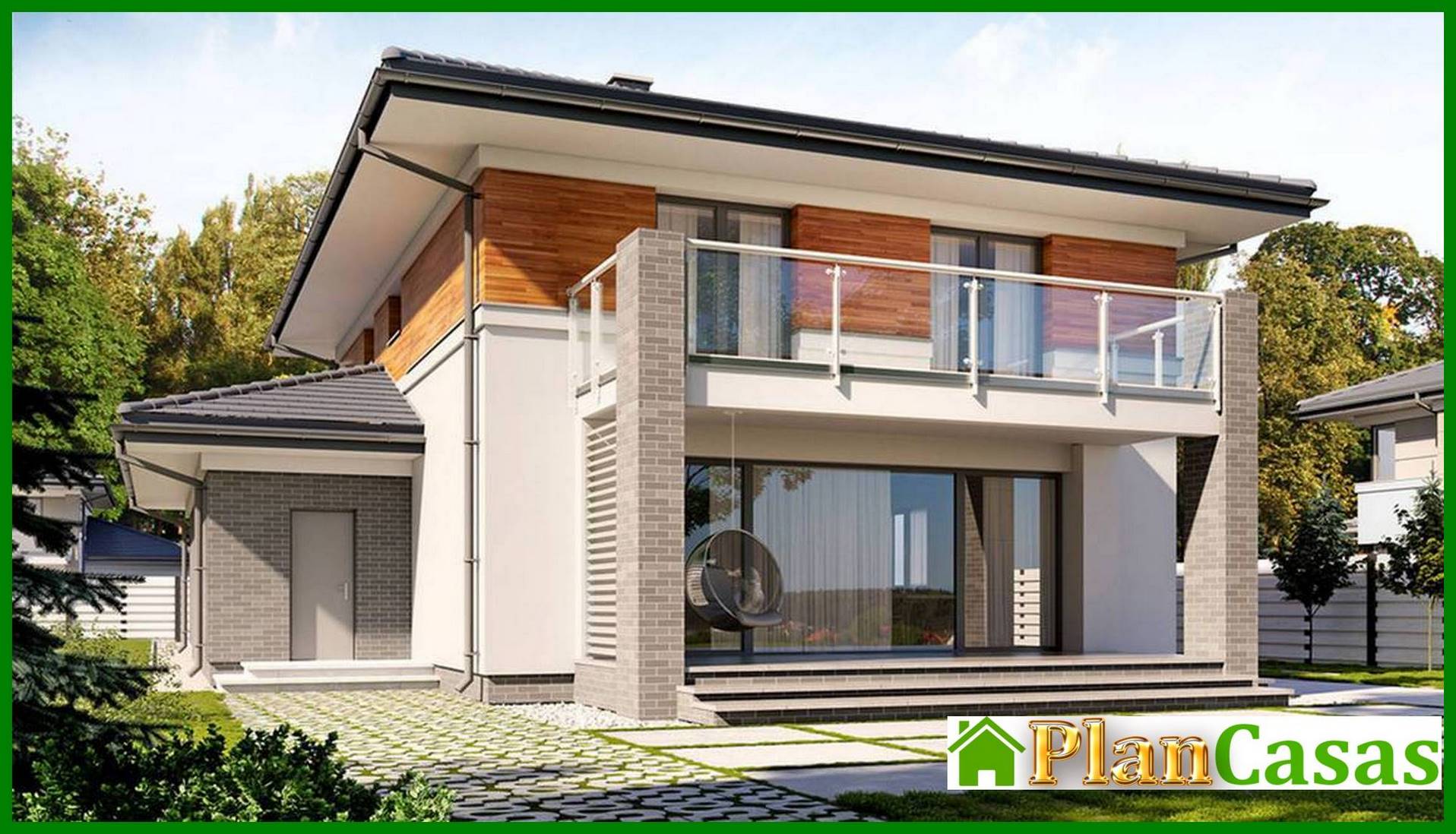 Visualization gallery - Modern residential building with an area of ​​230 m2