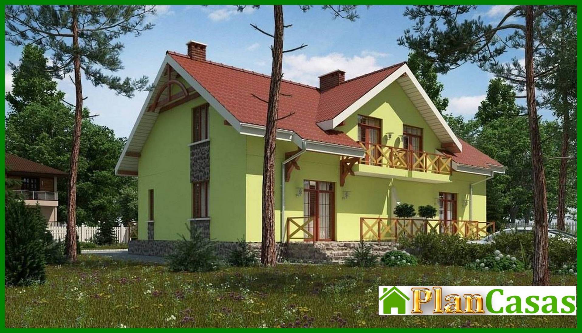 Visualization gallery - Exquisite stylish 1.5-story cottage