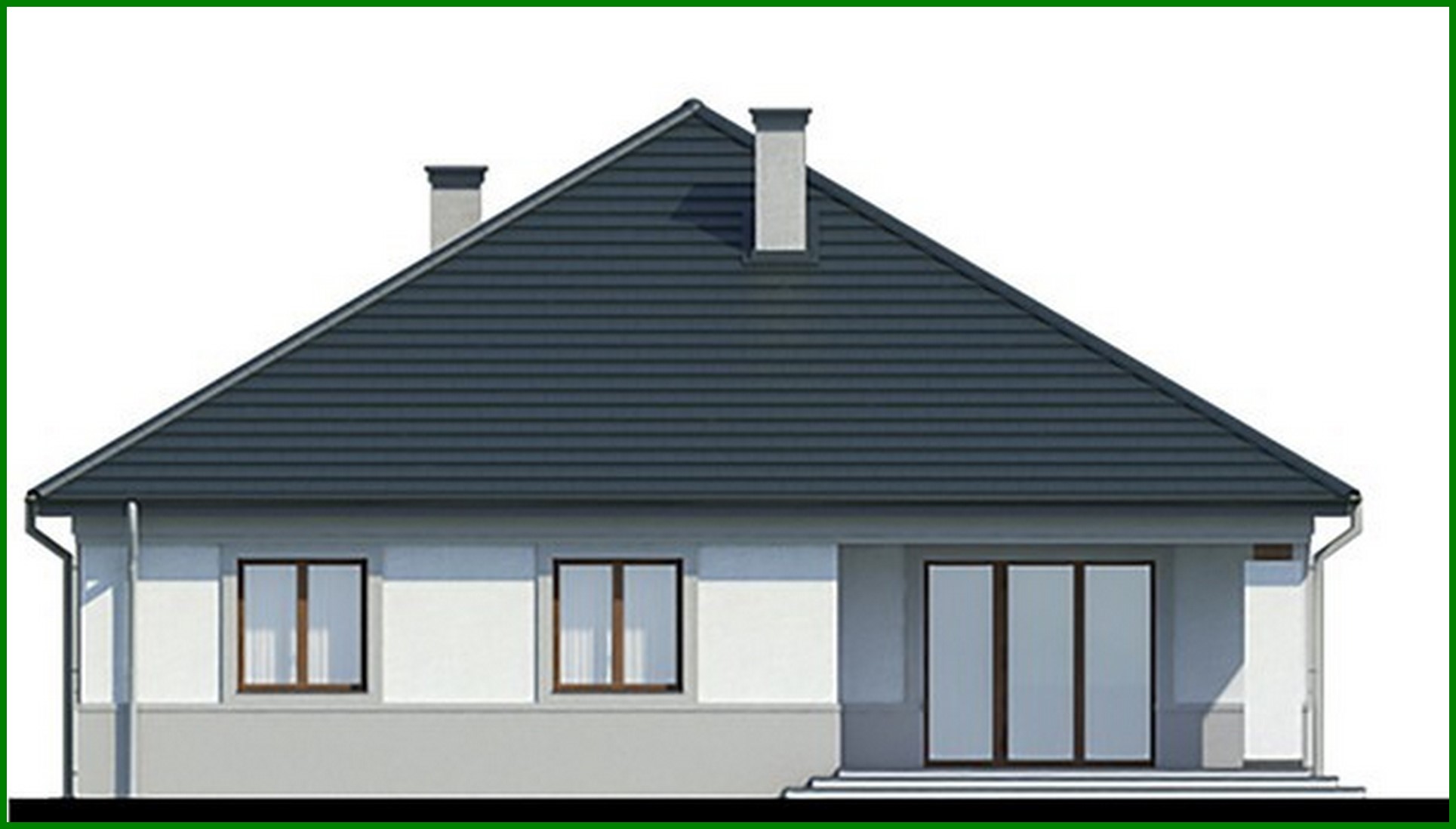 Visualization gallery - One-story house with a garage and three bedrooms