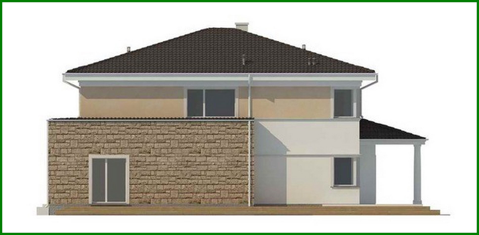 Visualization gallery - Design of a classic villa with a billiard room and sauna