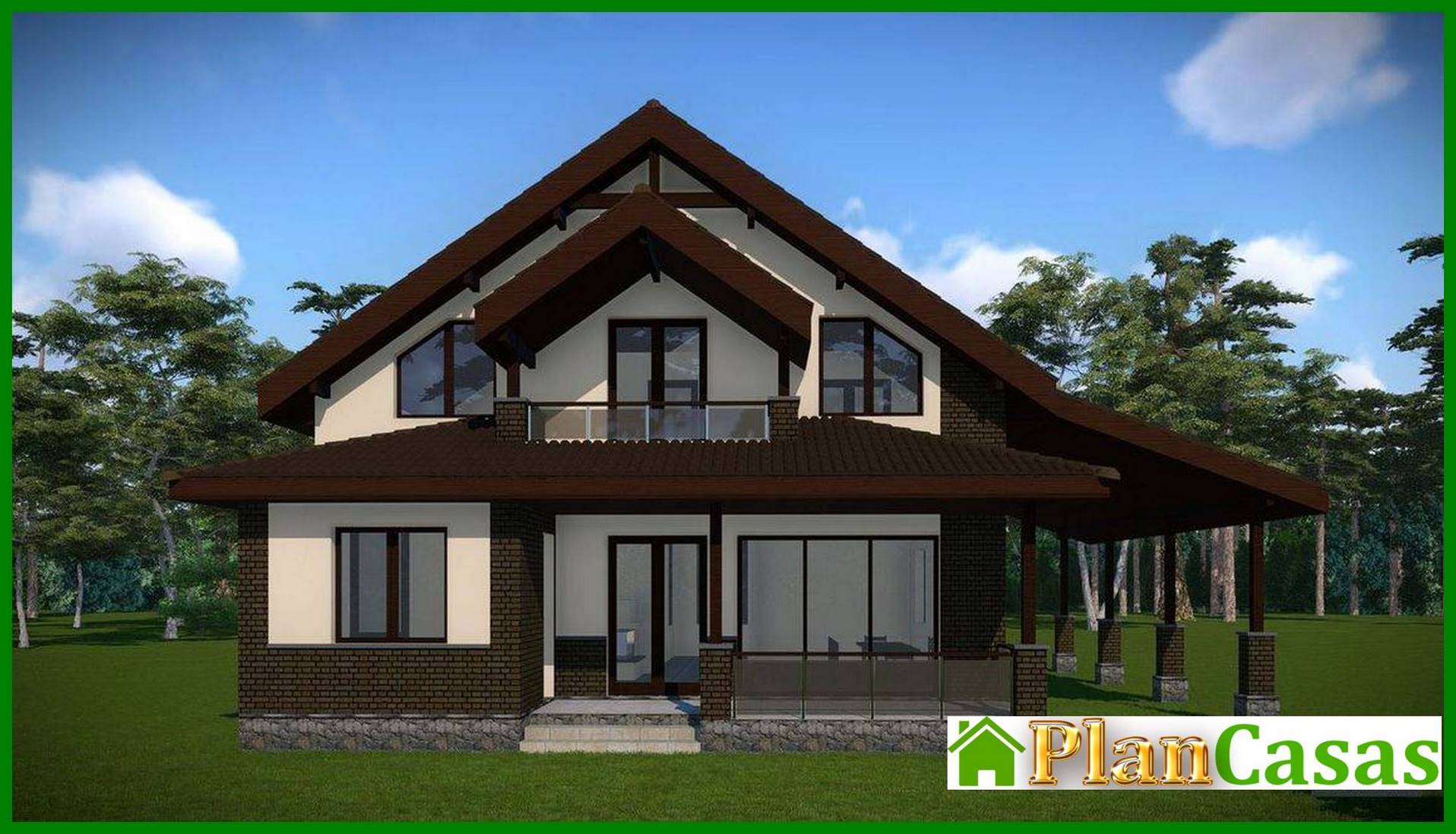 Visualization gallery - Comfortable attic house with a spacious terrace