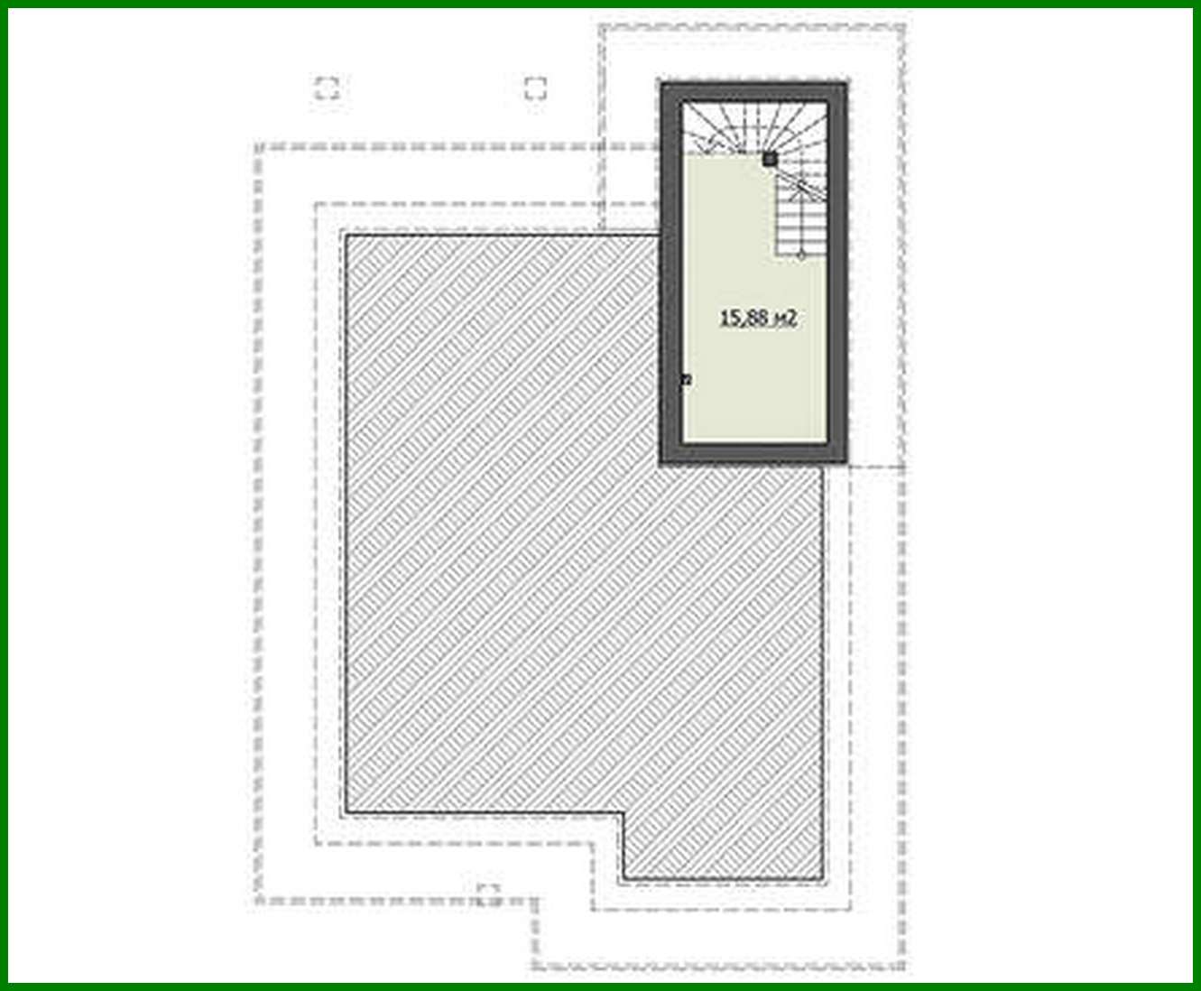 Visualization gallery - Comfortable attic house with a spacious terrace