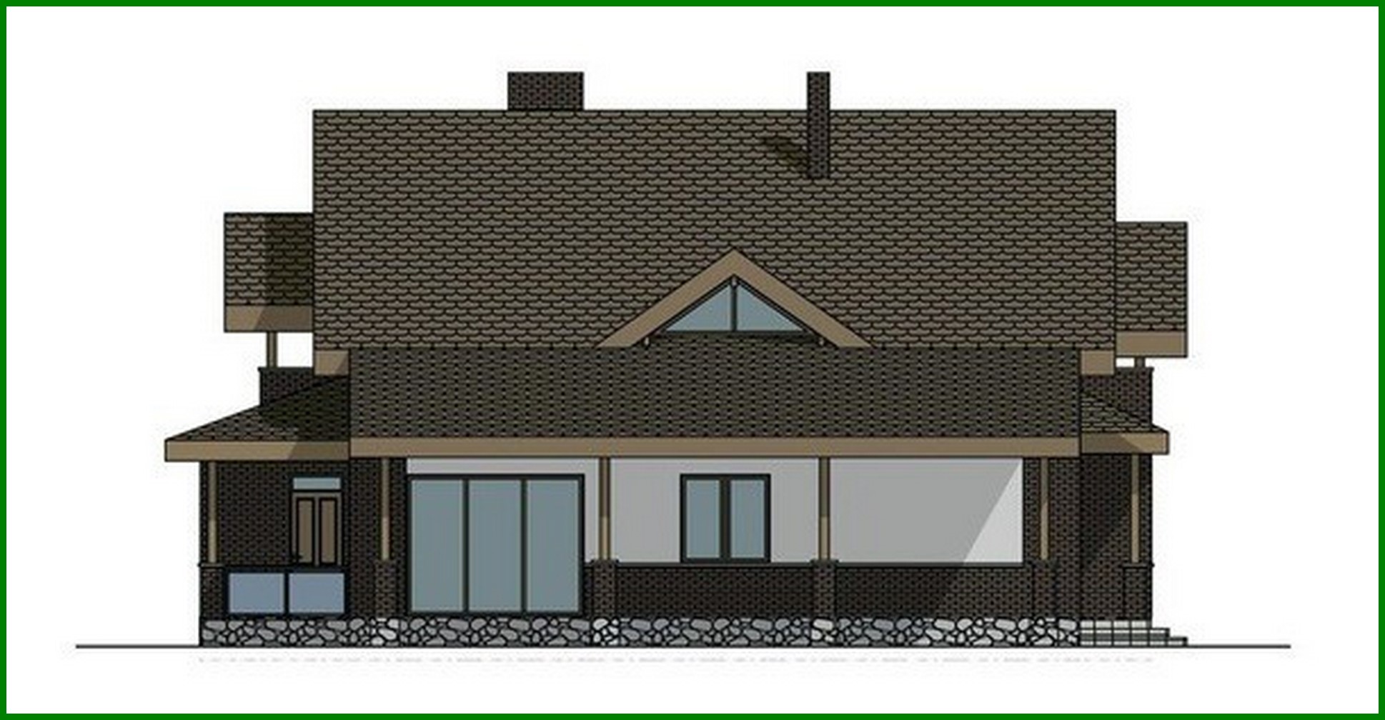 Visualization gallery - Comfortable attic house with a spacious terrace