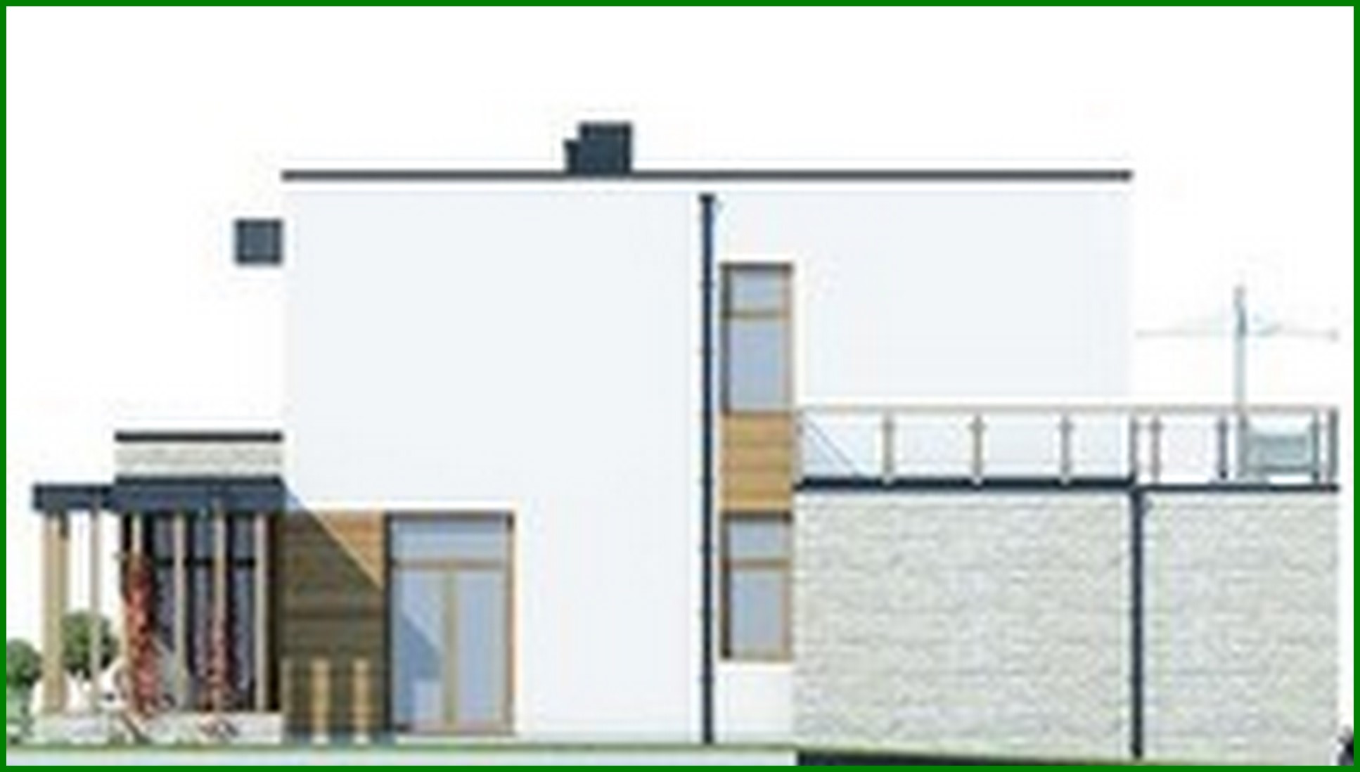 Visualization gallery - Stylish house with spacious verandas and terraces