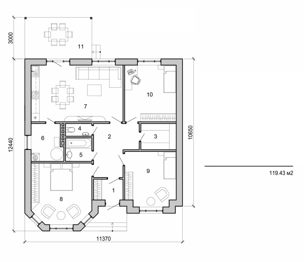 Visualization gallery - One storey home