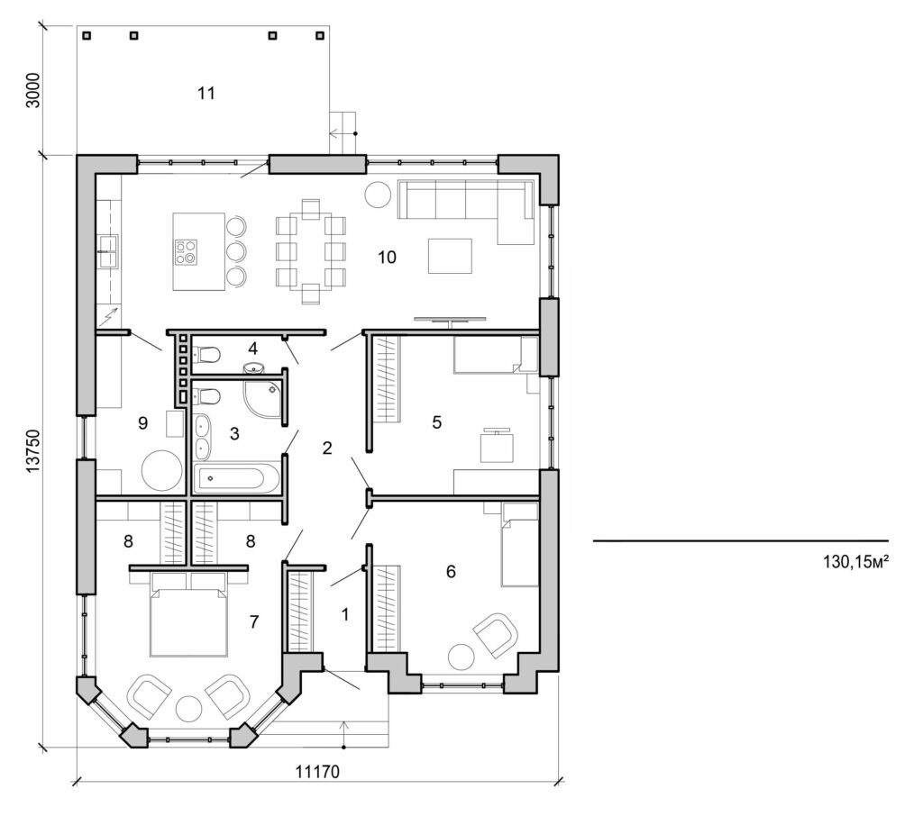 Visualization gallery - One storey home