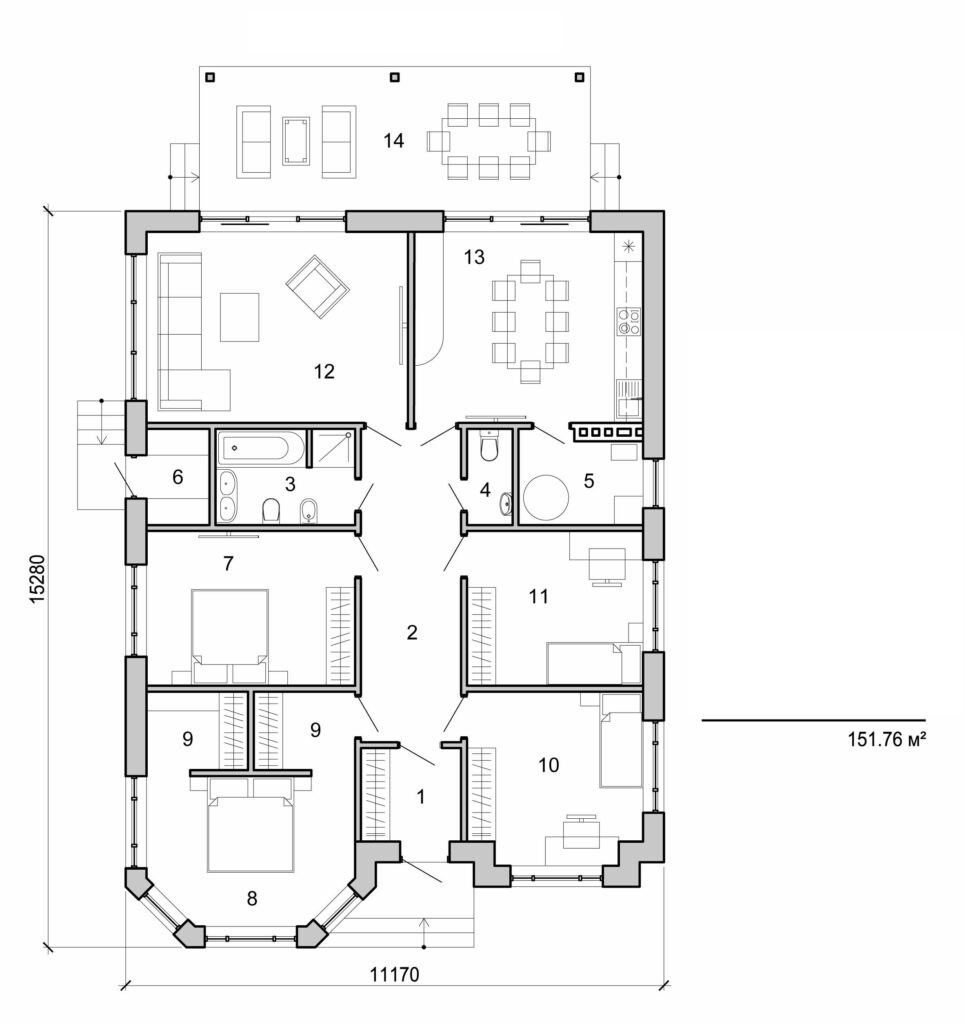 Visualization gallery - One storey home