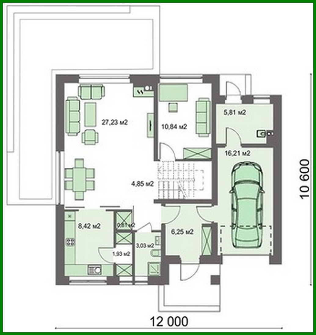 Visualization gallery - Elegant residential building with cozy balconies