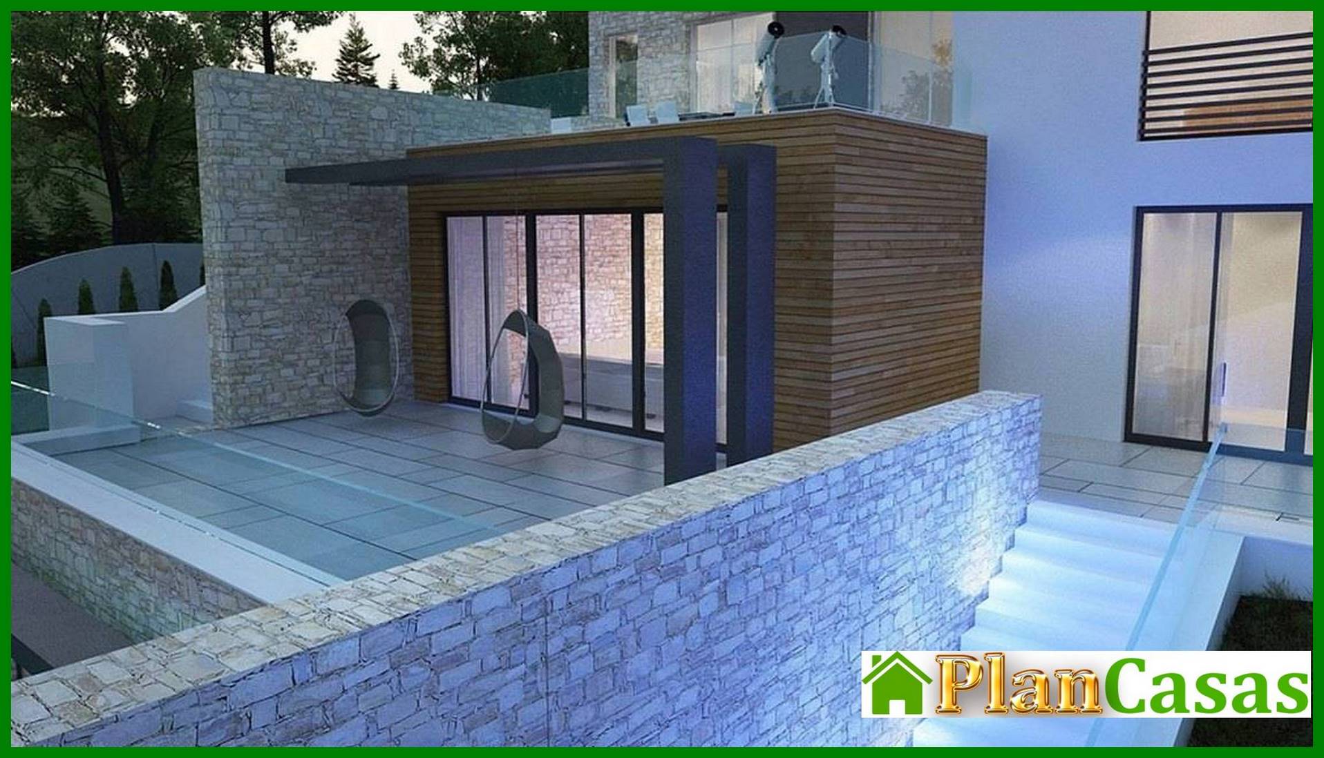 Visualization gallery - Small cottage for a sloping plot