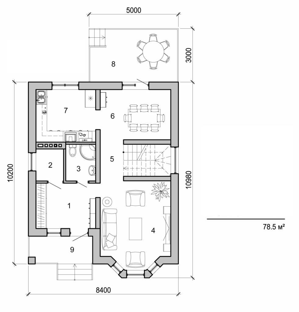Visualization gallery - Two storey cottage